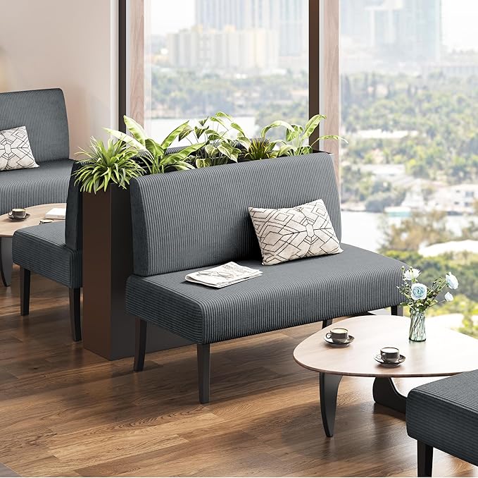 Yaheetech Small Mini Sofa Couch Armless Loveseat Futon - Image 9
