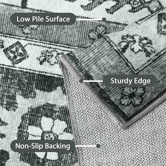 GENIMO Washable Rug 8X10 Area Rugs - Image 7