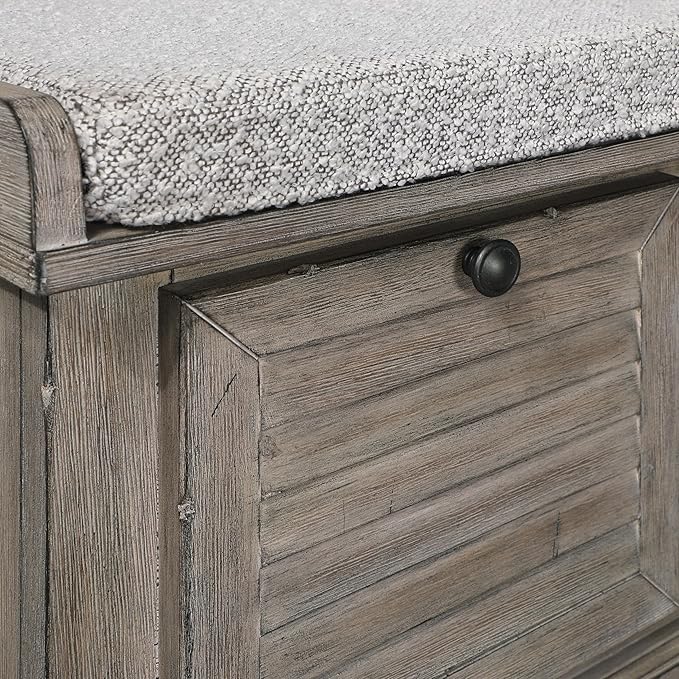 OSP Home Furnishings Dover Coastal Lift-Top Storage Bench - Image 7