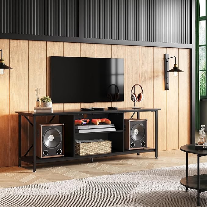 WLIVE TV Stand up to 65 Inch TV, Industrial TV Console - Image 6