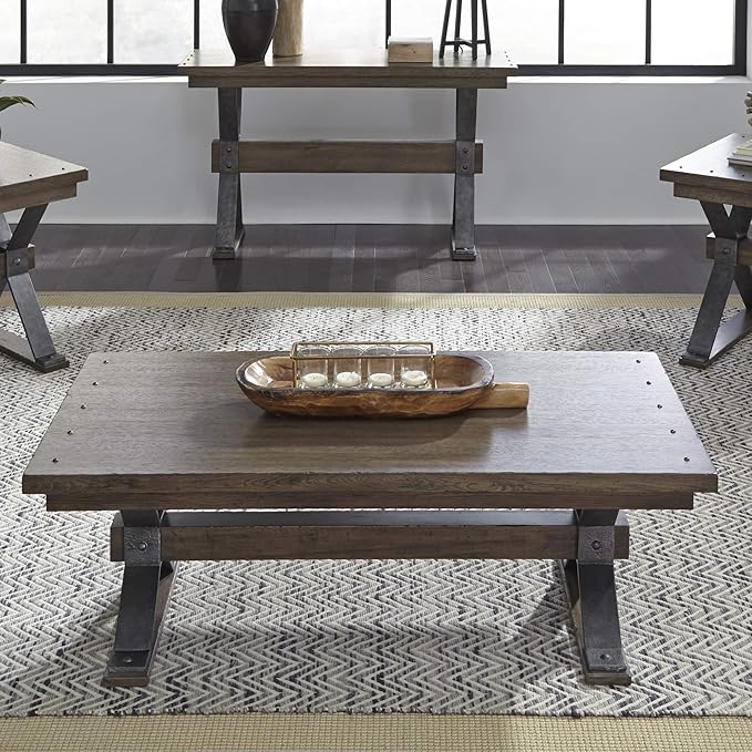 Liberty Furniture Industries Sonoma Road Rectangular Cocktail Table, W52 x D26 by LibertyFurniture