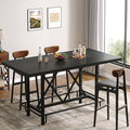 Tribesigns Bar Table, Industrial Counter Height Pub Table by Tribesigns