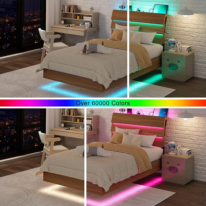 Feonase Floating Bed Frame Twin - Image 8