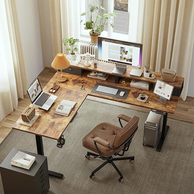 Agilestic L Shaped Electric Standing Desk - Image 5