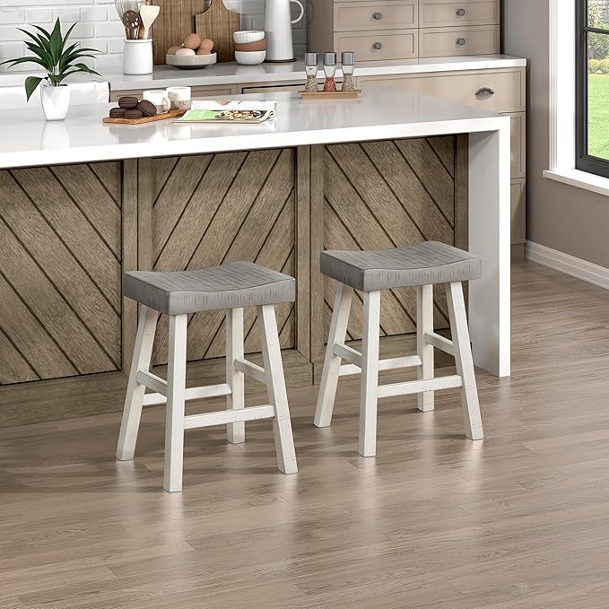 Lexicon Saddle Bar Stools Set of 2 Barstools by Lexicon
