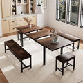 5 Pieces Dining Room Table Set for 4-6, Small Dining Table Set by Einhomn
