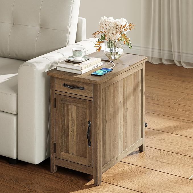 LINSY HOME Farmhouse End Table - Image 2