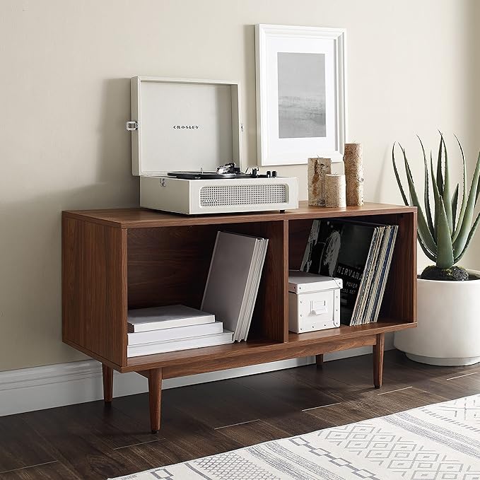 Crosley Furniture Liam Medium Vinyl Record Storage TV Stand and Entertainment - Image 7