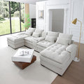 KEIKI 130" U-Shaped 6 seat Sofa by Unknown