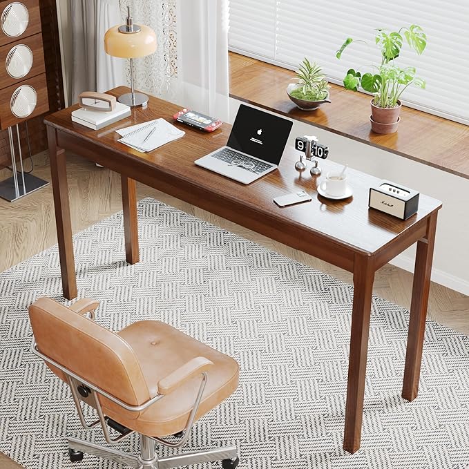Solid Wood Desk with Drawers - Image 5
