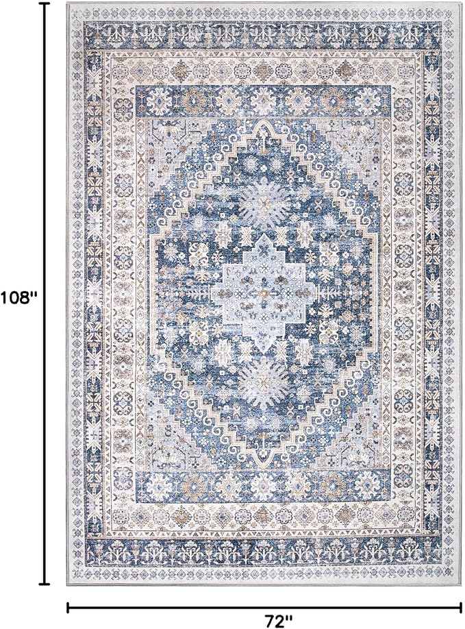 zesthome 6x9 Area Rug, Super Soft Washable Rugs - Image 2