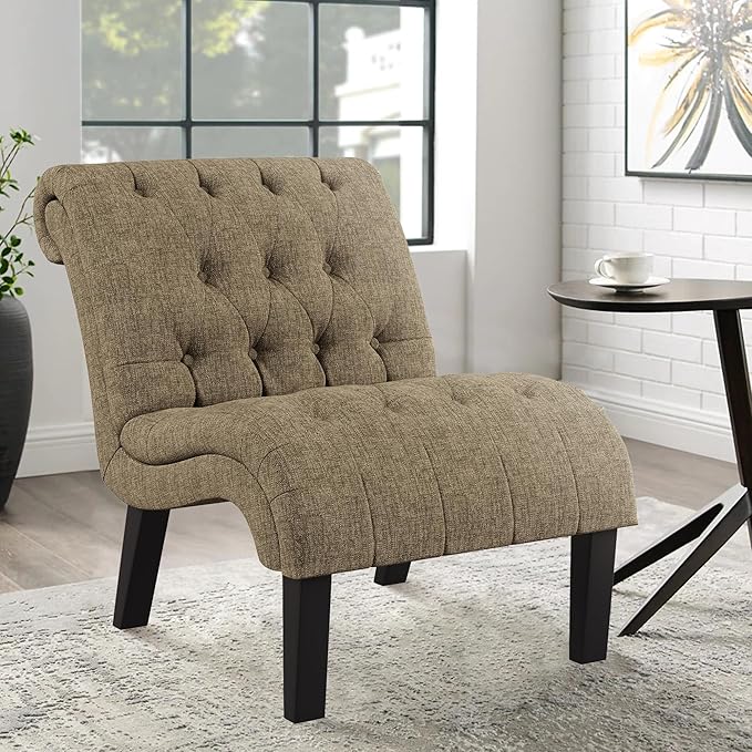 Yongqiang Accent Chair for Bedroom Living Room Modern Button Tufted Upholstered - Image 4