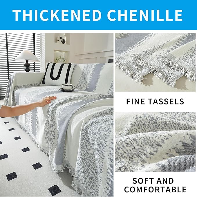 LUFEIJIASHI Boho Couch Covers for Sofa Non Slip Sofa Covers Washable Couch - Image 6