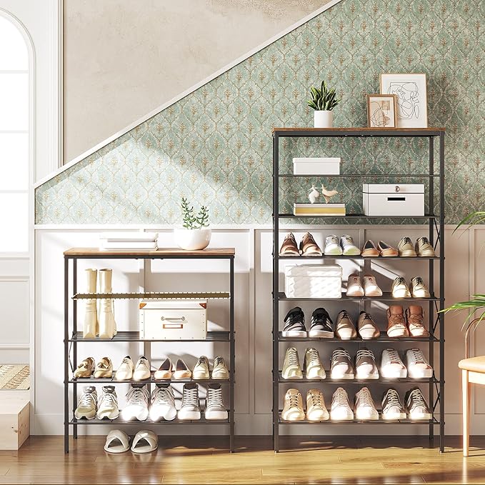 8 Tier Shoe Rack, Shoe Storage Organizer, Large Capacity Shoe Shelf Holds 32 - Image 4