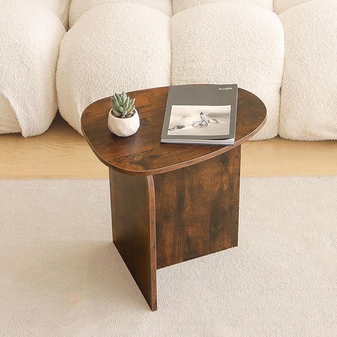 AWASEN Side Table, Small Triangle End Table Living Room, Modern Accent Table - Image 7