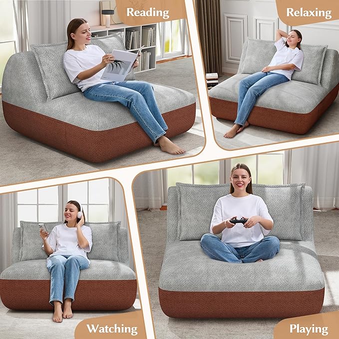 Hobestluk Small Sofa Couch Lounge Sofa Chair - Image 6