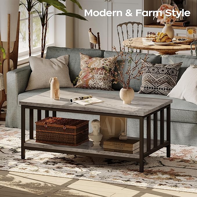 Homeiju Coffee Table for Living Room - Image 4