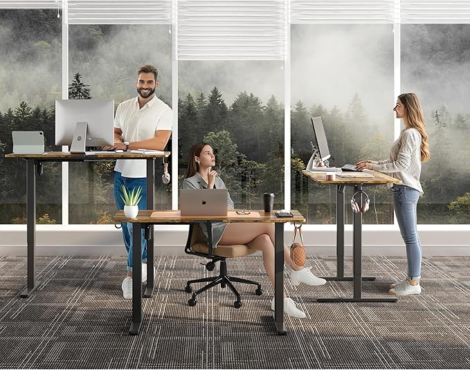 Electric Standing Desk Adjustable Height Stand Up Desk Ergonomic Sit Stand Desk - Image 2