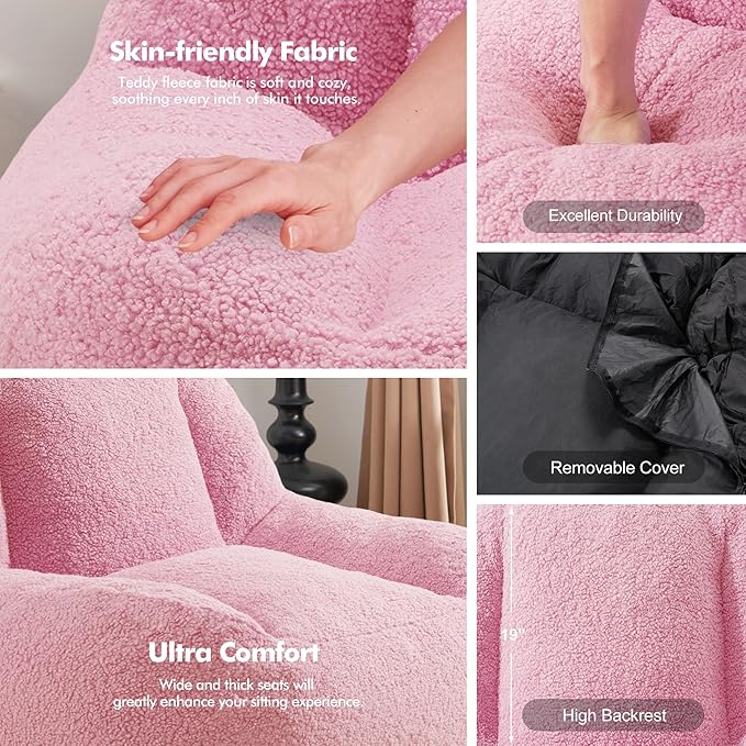Homguava Bean Bag Chairs for Adults, Giant Beanbag Couch Adult Bean Bag Chair - Image 6