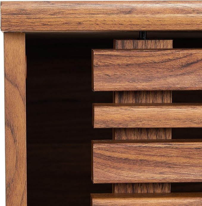 SAFAVIEH Aurelio TV Stand for up to 55" Flatscreen – Walnut Brown, 1 Sliding - Image 13