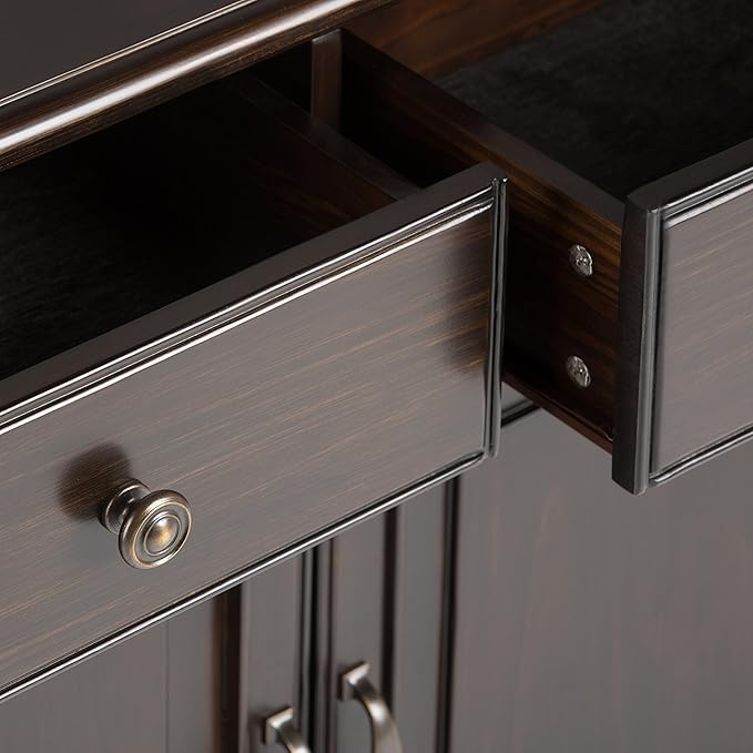 SIMPLIHOME Connaught SOLID WOOD 40 Inch Wide Traditional Entryway Storage - Image 7
