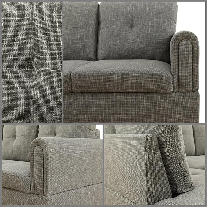 L Shaped Sectional Couches, Lounge Modular Sectional Sofa - Image 6