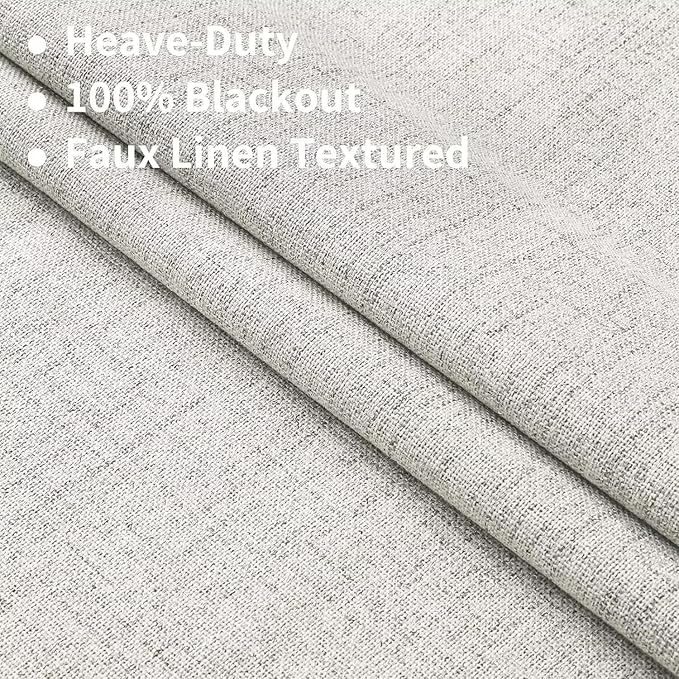 Joydeco 100% Total Blackout Curtains Custom Size - Image 2