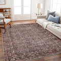 Area Rug 6'x9' Washable Vintage Traditional Floor Cover Thin Retro Kitchen by CHAMPLANT