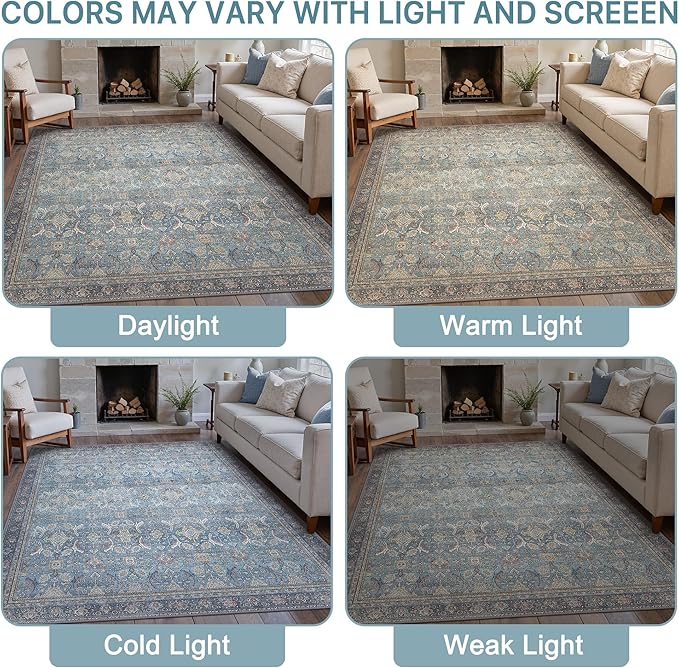 9X12 Area Rugs Machine Washable Rugs - Image 6
