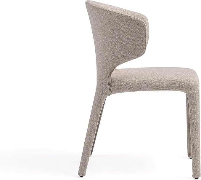 Manhattan Comfort Conrad Mid Century Modern Dining Chairs Woven Tweed - Image 6