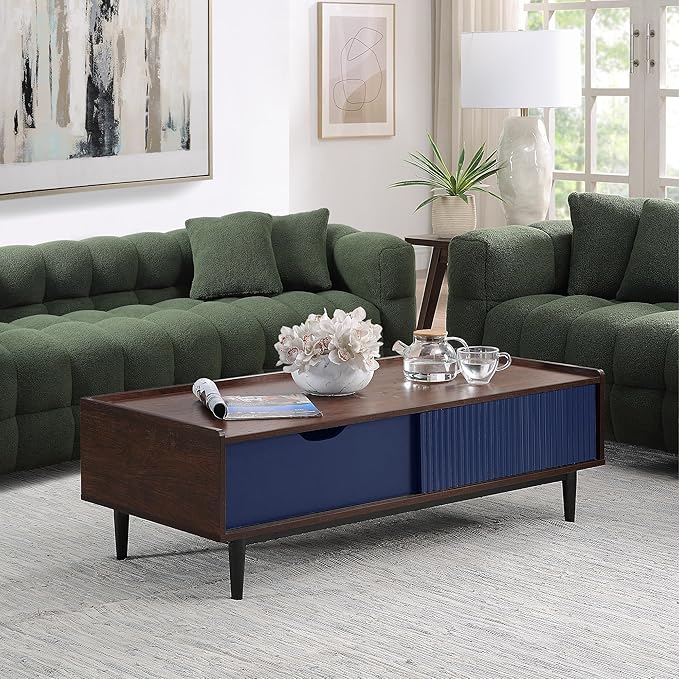Manhattan Comfort Duane Mid Century Modern Coffee Table - Image 14