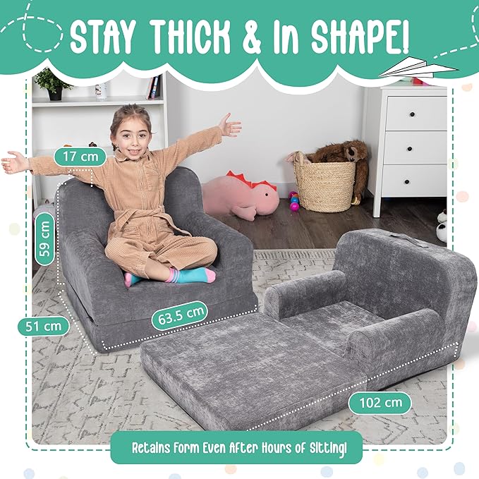 ParkaLounger Children's Sofa 2-in-1 Convertible Chair & Sleeper - Image 2