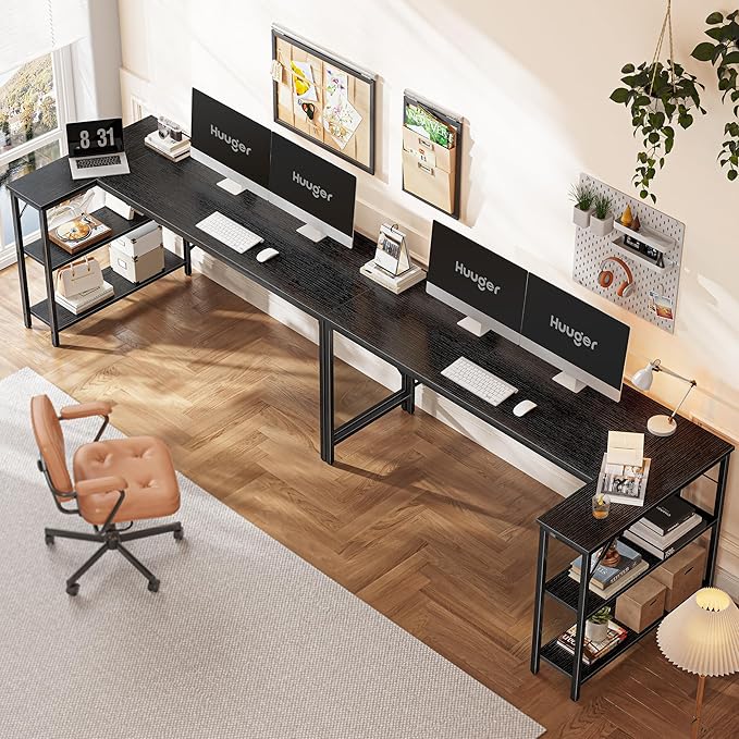 Huuger L Shaped Desk, 63 Inches Computer Desk - Image 6