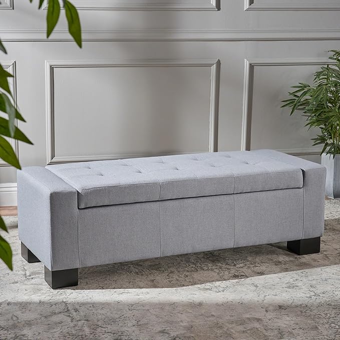 Ball & Cast 50.8" Upholstered Storage Ottoman by BallCast