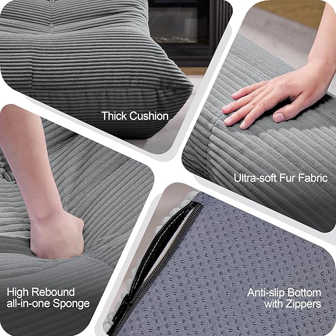 Bean Bag Chairs for Adults Giant Bean Bag Chair Memory Foam BeanBag Chair Big - Image 7