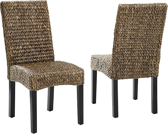 Crosley Furniture Edgewater Handwoven Natural Fiber Rattan Dining Chairs Set of by CrosleyFurniture