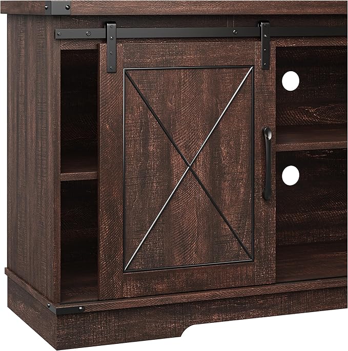 GAOMON Farmhouse 59" TV Stand Up to 65 Inches, Mid Century Modern TV - Image 7