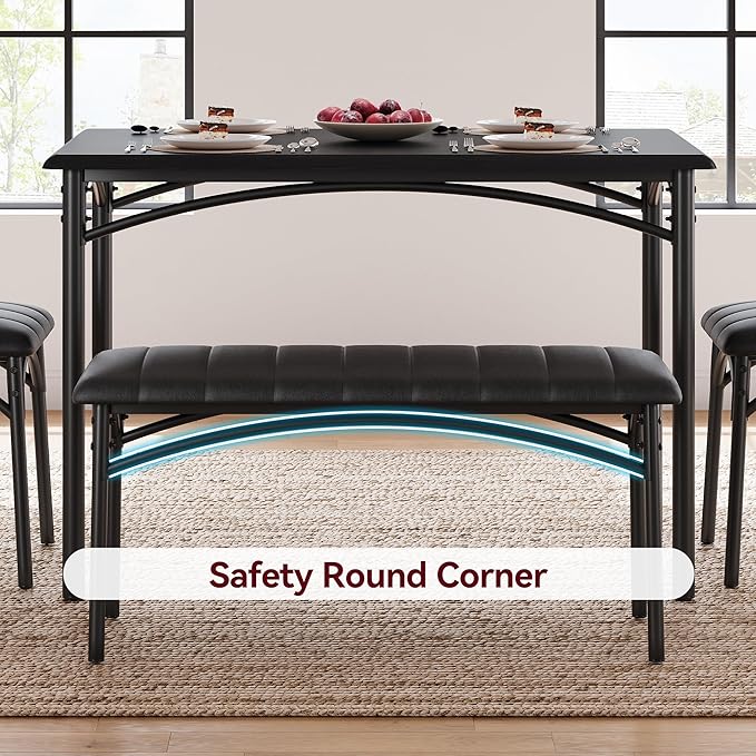 GarveeHome Dining Table Set for 4, Kitchen Table - Image 2