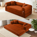 80" Convertible Sofa Bed, Corduroy Deep Seat Folding Pull Out Couch by Cleanthewayyouwant