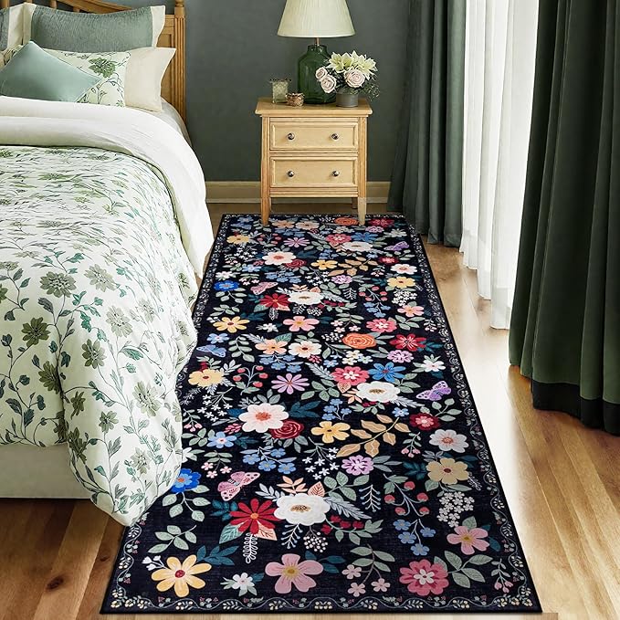 Runner Rug for Entryway: 2x10 Kitchen Rugs Non Slip Washable Ultra-Thin Soft - Image 2