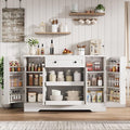 55" Buffet Cabinet with Storage, Kitchen Buffet Sideboard with Pull-Out Shelves by JOCOEVOL