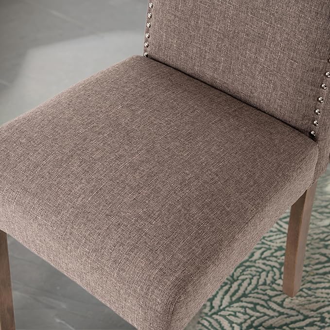 Stylish Upholstered Parsons Dining Chair Kitchen - Image 8