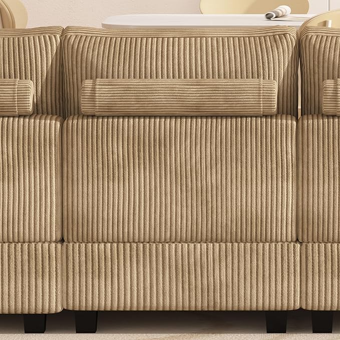 Eafurn 132.68" Oversized L Shaped Modular Sectional Sofa Couch - Image 6
