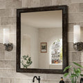 TETOTE 24 x 32 Black Wood Framed Mirror by TETOTE