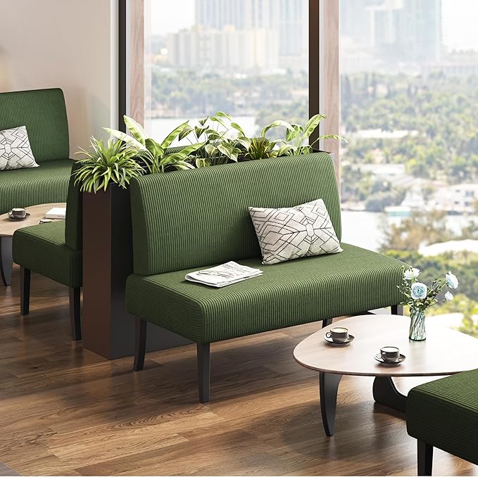 Yaheetech Small Mini Sofa Couch Armless Loveseat Futon - Image 9