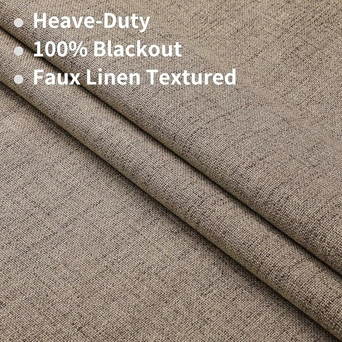 Joydeco 100% Total Blackout Curtains Custom Size - Image 2