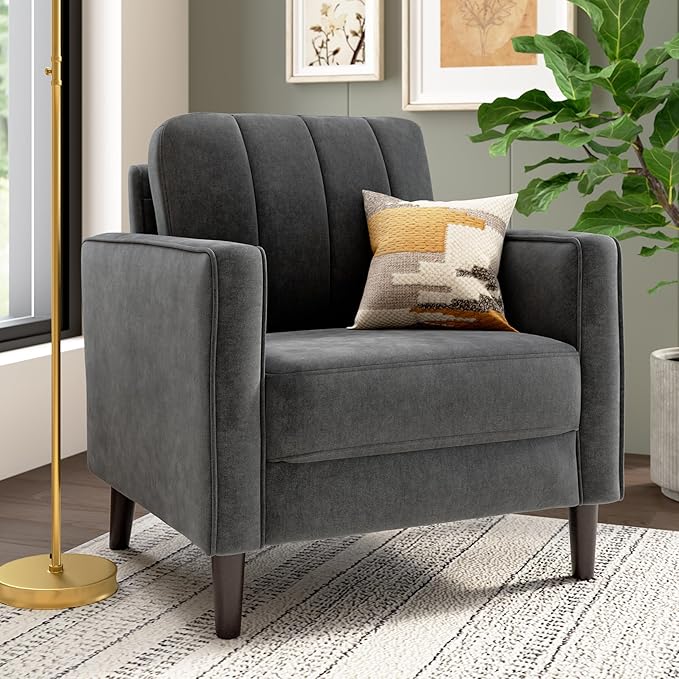 Bush Home 32-inch Accent Chair, Living Room Furniture, Max Collection, Iron by BushHome
