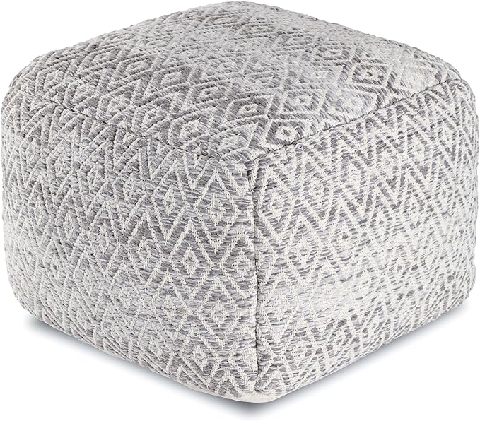 Anji Mountain 22"x22"x16" Handmade & Handcrafted Ottoman Pouf Comfortable Pouf by AnjiMountain