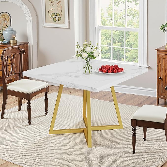 NicBex 31.5 Inch Square Dining Table by NicBex