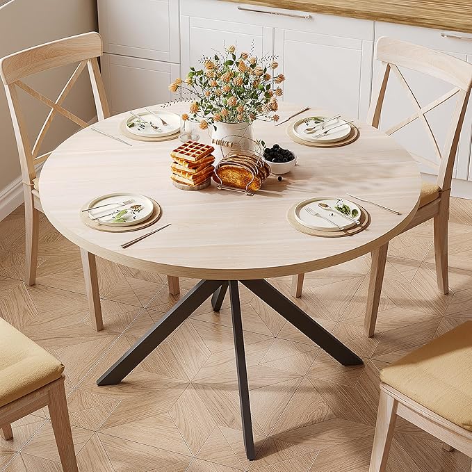 ChooChoo 47.2 Inch Round Dining Table - Image 4